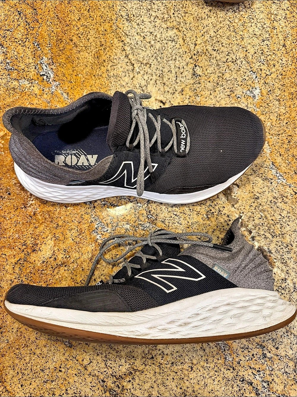 New Balance Fresh Foam Roav Blacktop Gum Sneakers Black & Gray